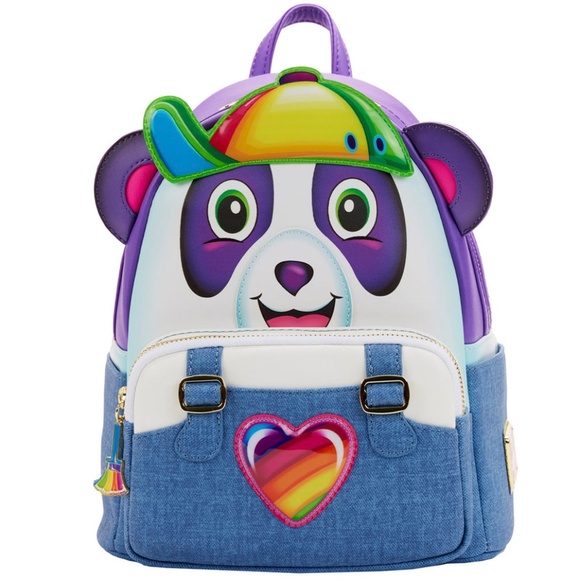 Loungefly Lisa Frank Panda Painter Cosplay Backpack/Wallet Set - Picture 4 of 14